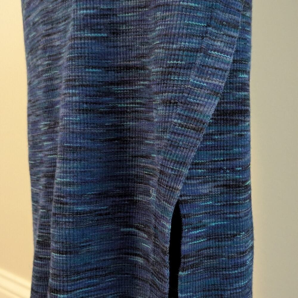 Bailey 44 Anthropologie Bodycon Ribbed Knit Space Dyed Tank Midi Dress, Blue S - Picture 4 of 6